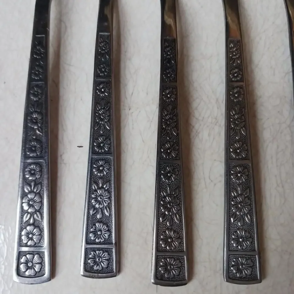 Imperial Serta Stainless Cheese Knives Korea Vintage